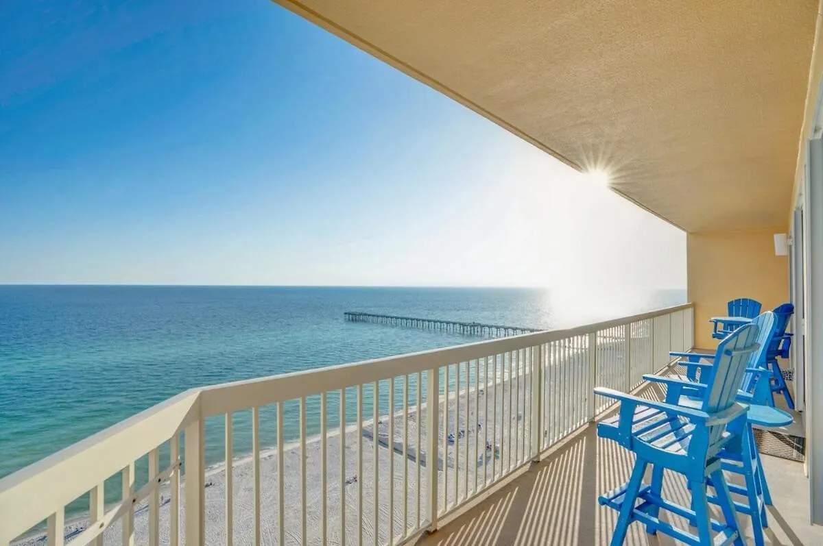 Calypso 1601W Gulf Front Corner Unit Fantastic Specials Apartment Panama City Beach